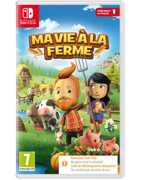 Ma vie à la ferme Nintendo SWITCH (Code de téléchargement) - Jeux Vidéo Code de Téléchargement - MINDSCAPE - Shop Just for Games