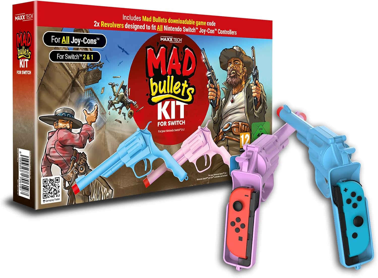 Mad Bullets Kit Nintendo Switch 1 & 2 - Jeux Vidéo Physique - MAXX TECH - Shop Just for Games