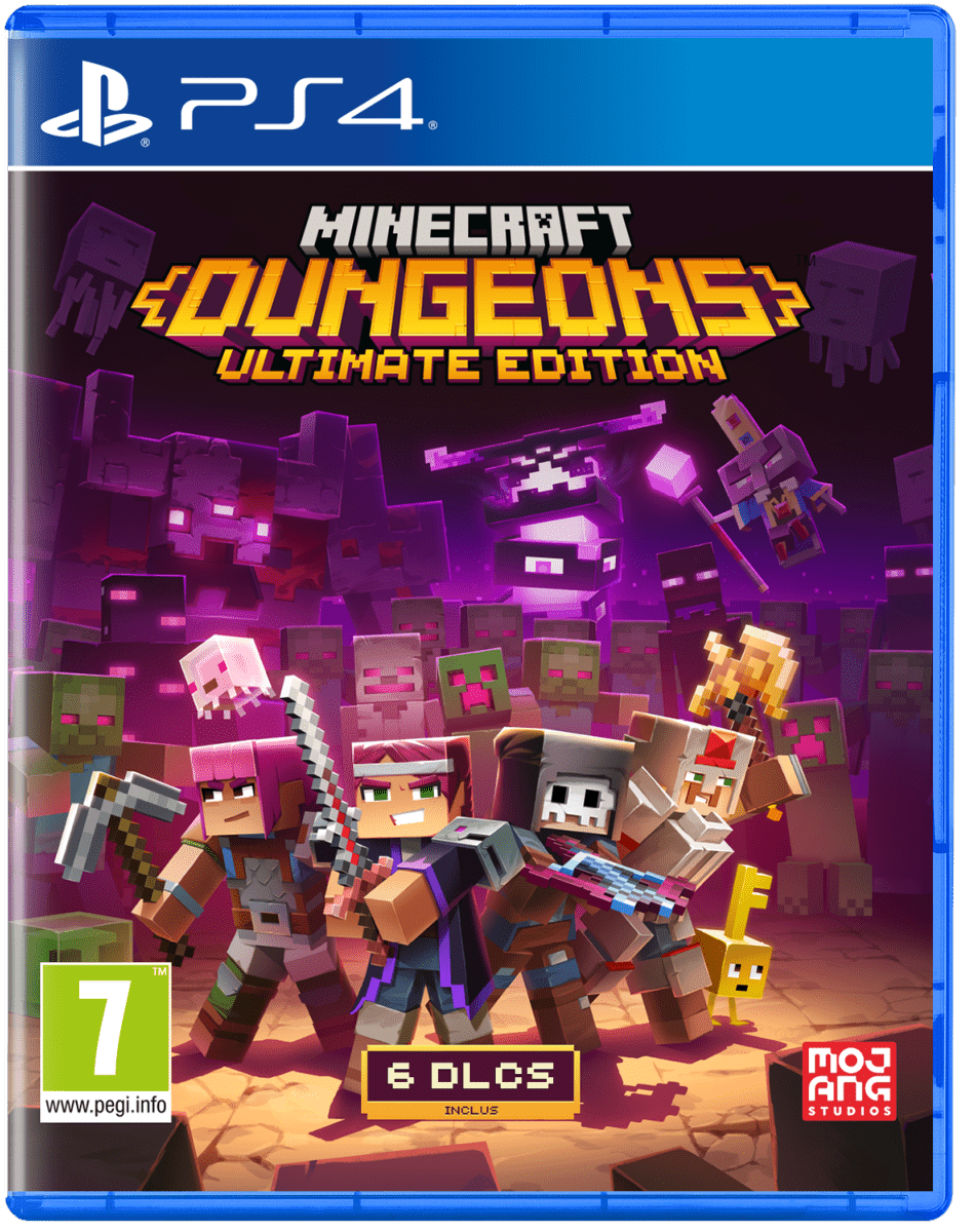 Minecraft Dungeon Ultimate Edition PS4 - Jeux Vidéo Physique - Mojang Studios - Shop Just for Games