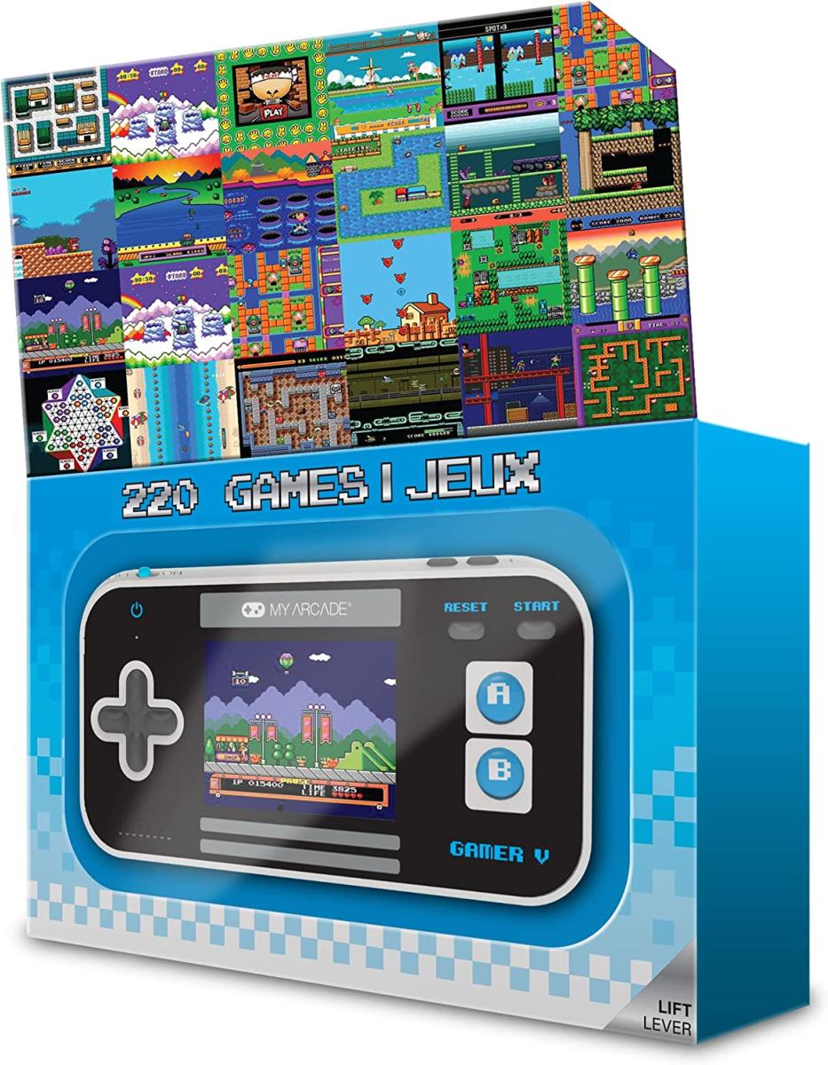 My arcade - Gamer V classique console portable gaming - Bleu/gris/noir - Console portable - My Arcade - Shop Just for Games