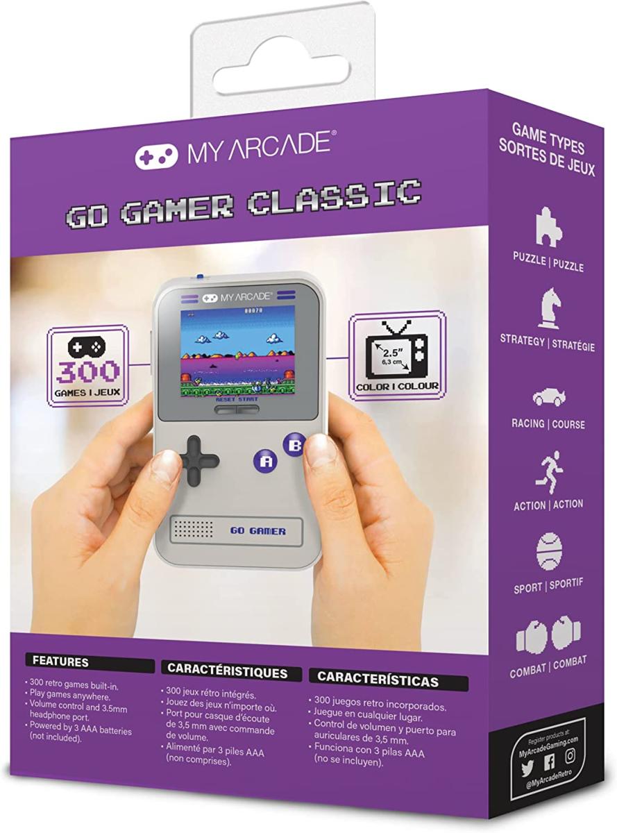 My arcade - GO Gamer console portable - Violet/Gris - Console portable - My Arcade - Shop Just for Games