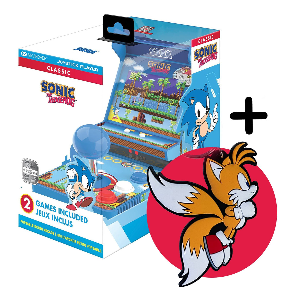 My Arcade - Sonic The Hedgehog Joystick Player + FREE Tails Keychain