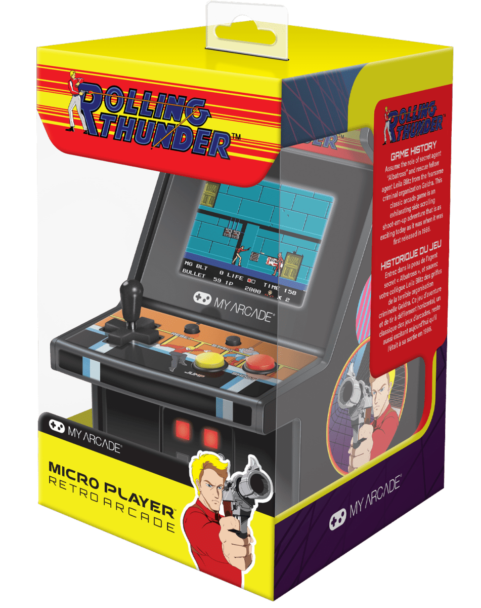 Borne D’arcade My Arcade Rolling Thunder – Micro Player – Neuve