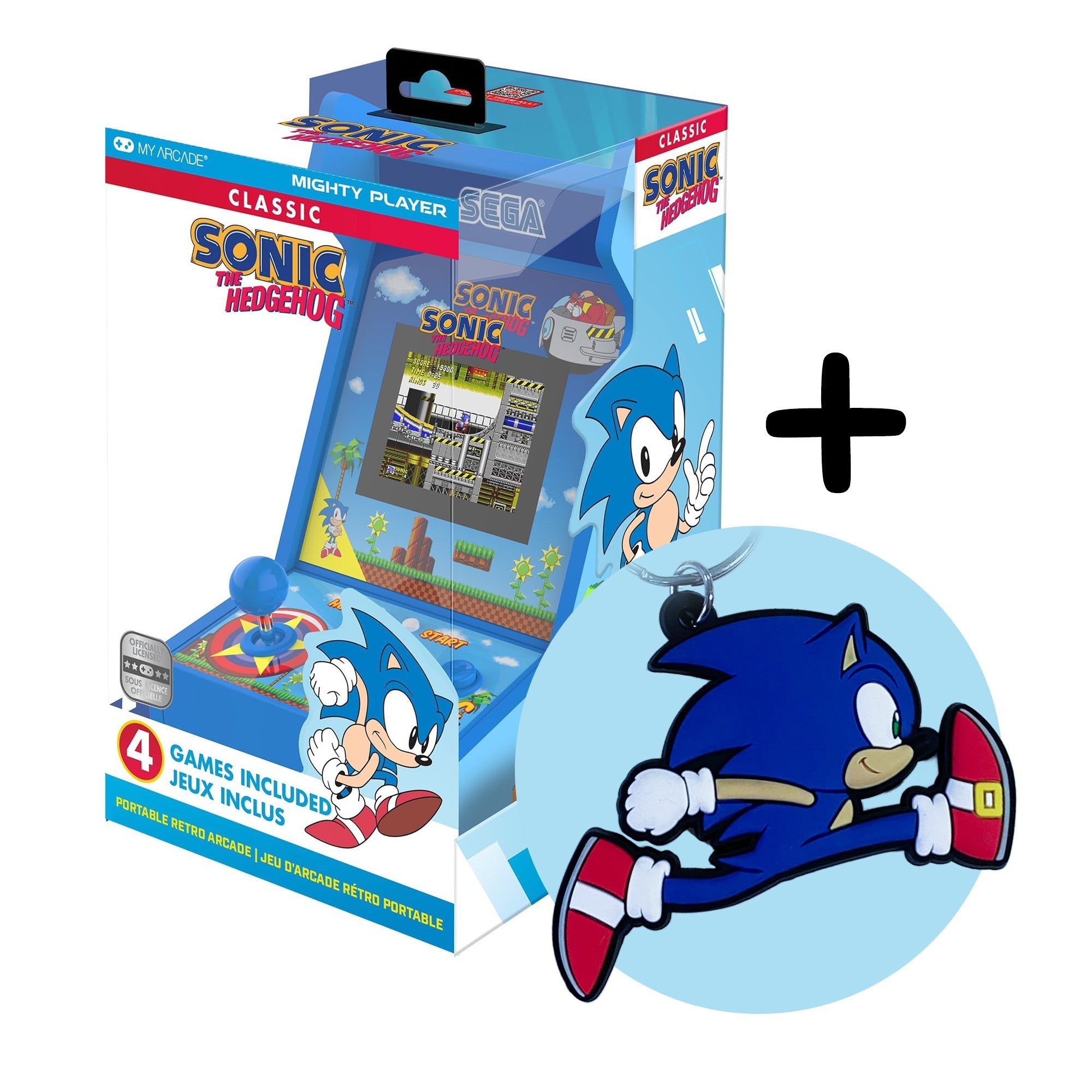 My Arcade - Mighty Player Sonic The Hedgehog + Porte - clés Sonic OFFERT - Console portable - My Arcade - Shop Just for Games