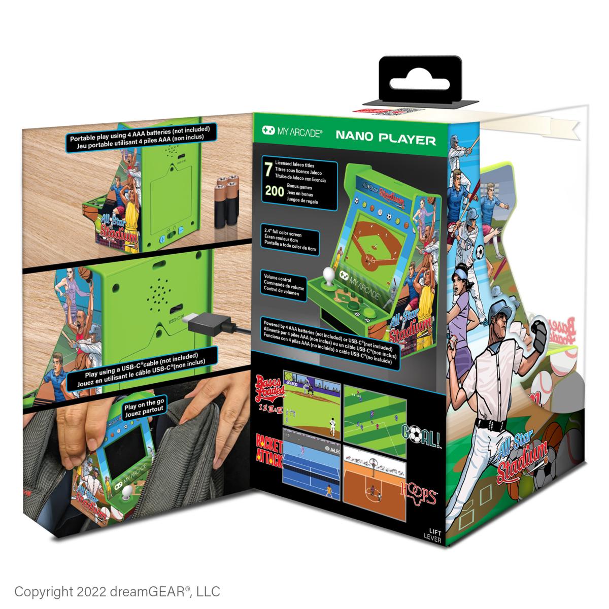 My Arcade - Nano Player All - Star Stadium (207 Games in 1) - Console portable - My Arcade - Shop Just for Games