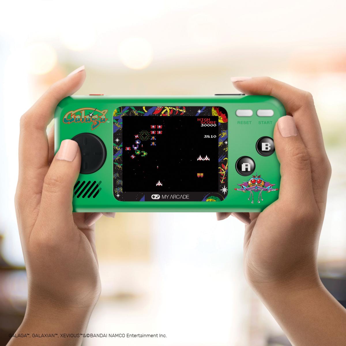My arcade - Pocket Player Galaga - Portable Gaming - 3 Games in 1 - Console portable - My Arcade - Shop Just for Games
