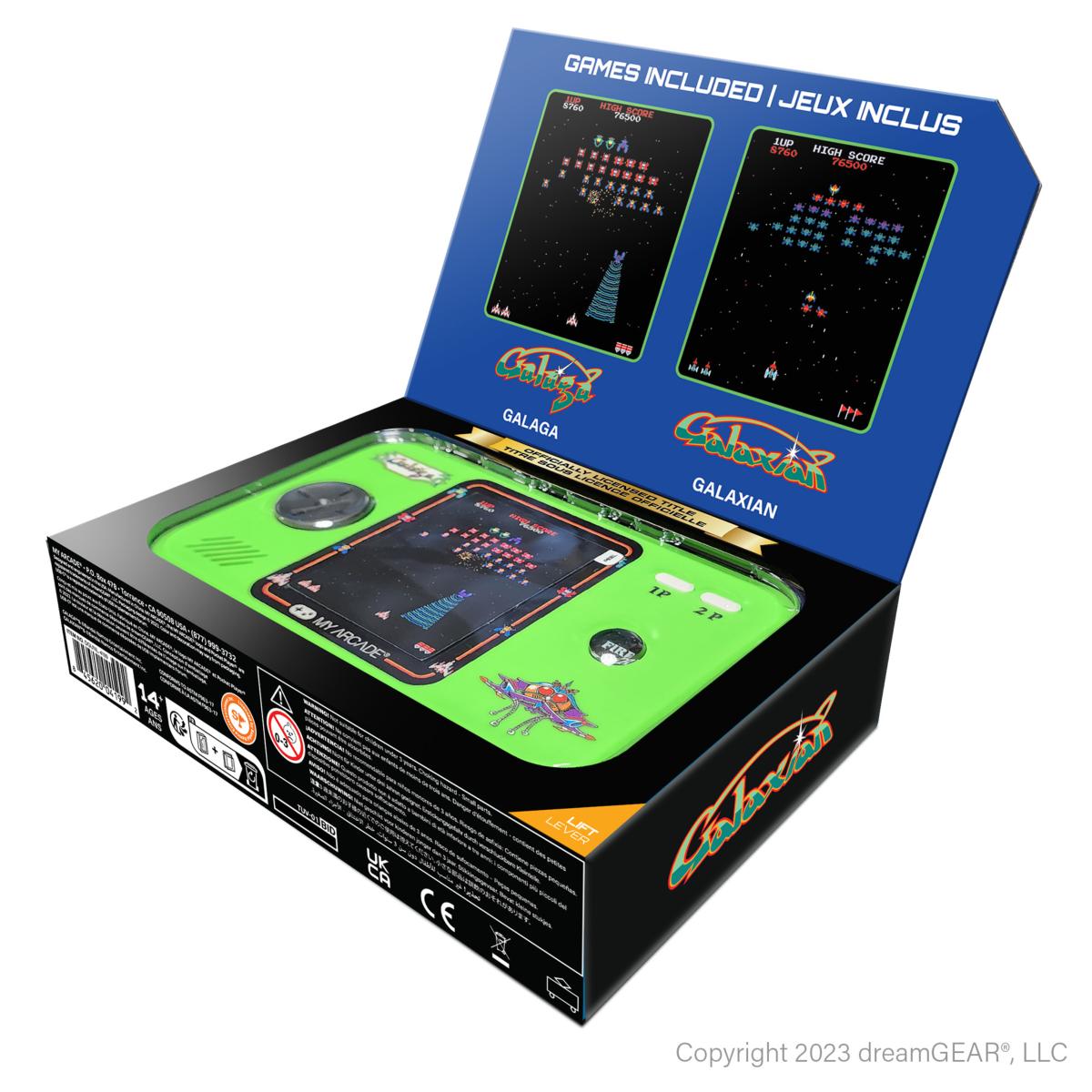 My Arcade - Pocket Player PRO Galaga + Galaxian Bandai - Namco - Mini Console Portable Retro - Console portable - My Arcade - Shop Just for Games