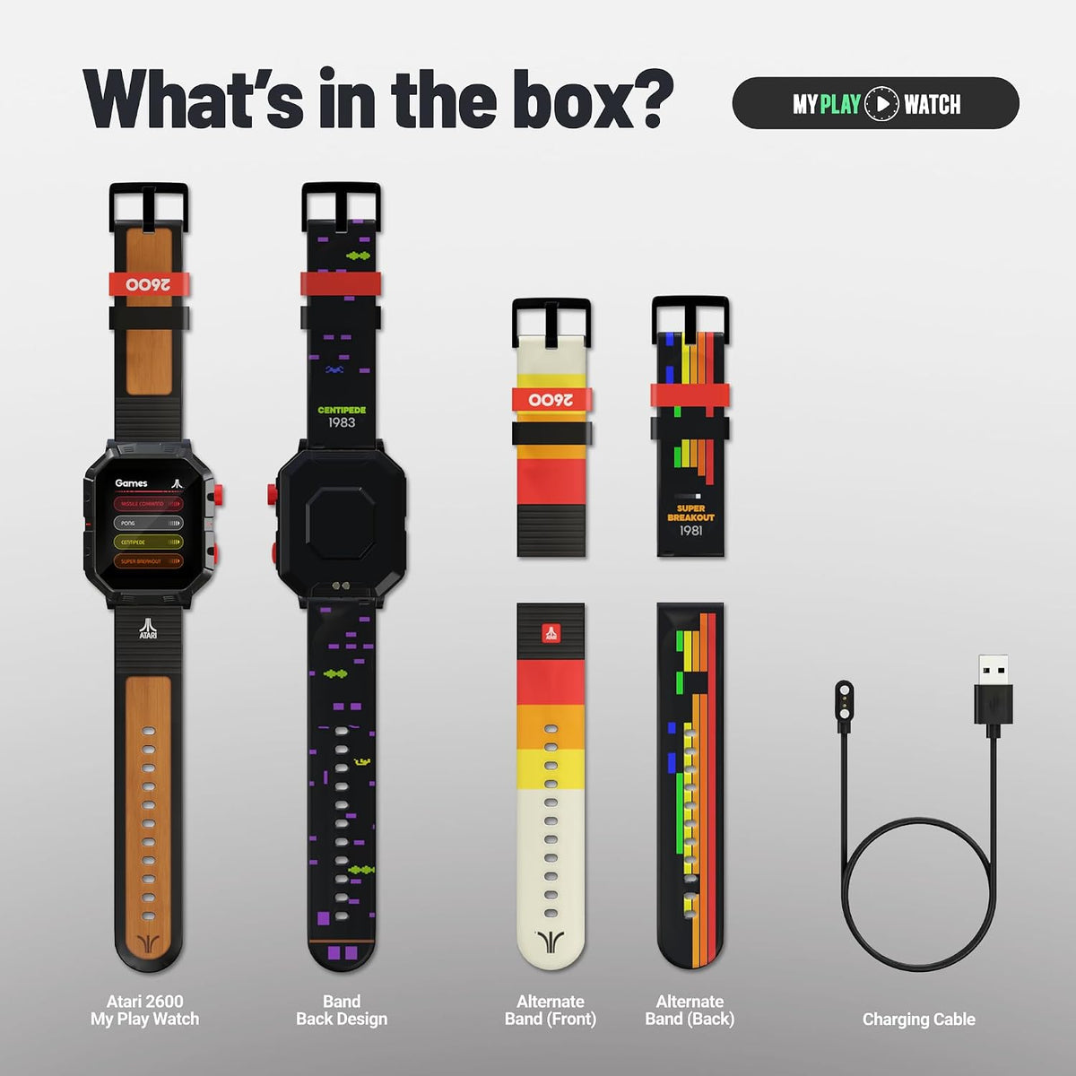 My Play Watch - Atari 2600 - Accessoires - MY PLAY WATCH - Shop Just for Games