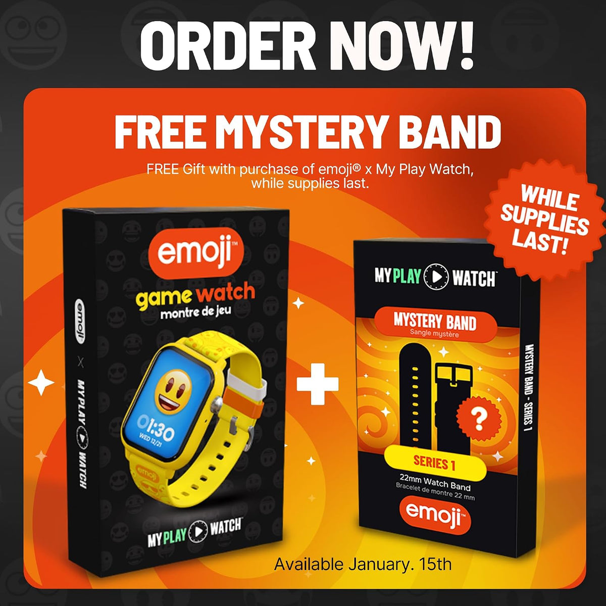 My Play Watch - Emoji - Accessoires - MY PLAY WATCH - Shop Just for Games