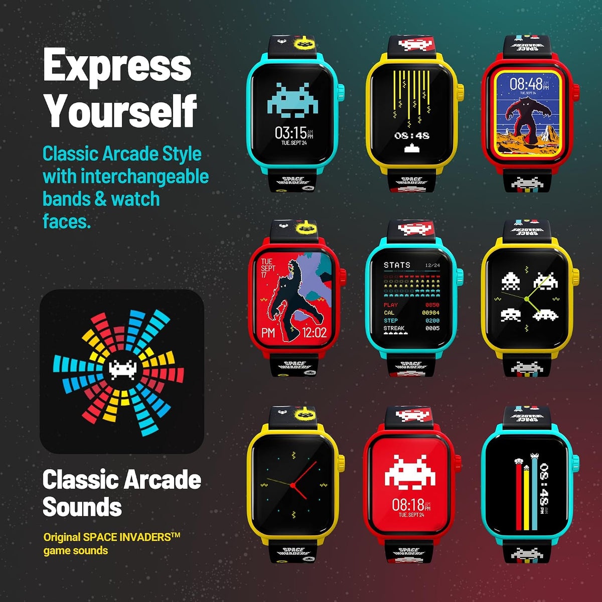 My Play Watch - Space Invaders Red Edition - Accessoires - MY PLAY WATCH - Shop Just for Games