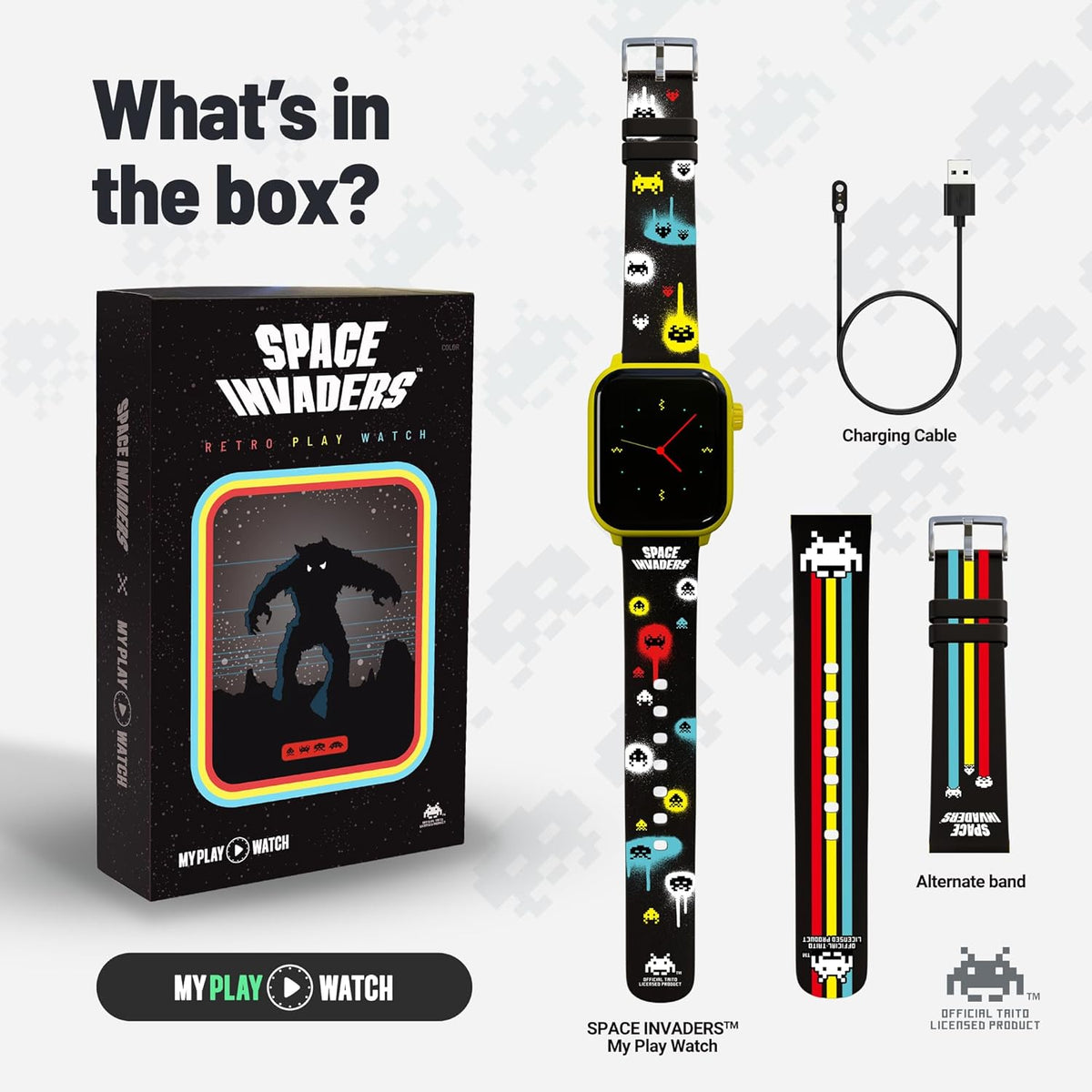 My Play Watch - Space Invaders Red Edition - Accessoires - MY PLAY WATCH - Shop Just for Games