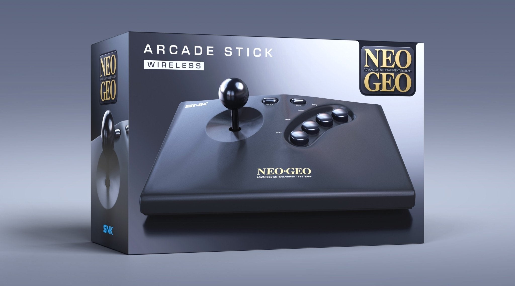 NEO GEO AES+ Arcade Stick sans fil noir - Console portable - SNK - Shop Just for Games