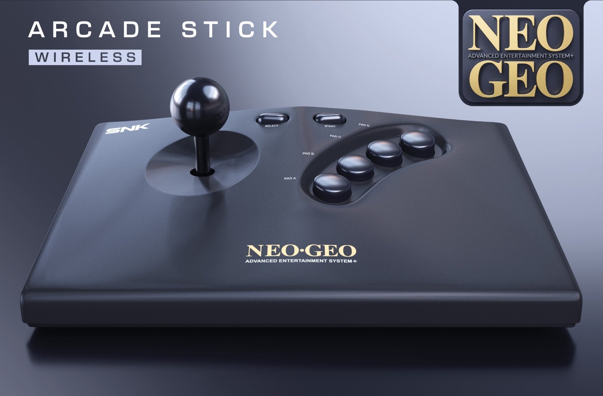 NEO GEO AES+ Arcade Stick sans fil noir - Console portable - SNK - Shop Just for Games