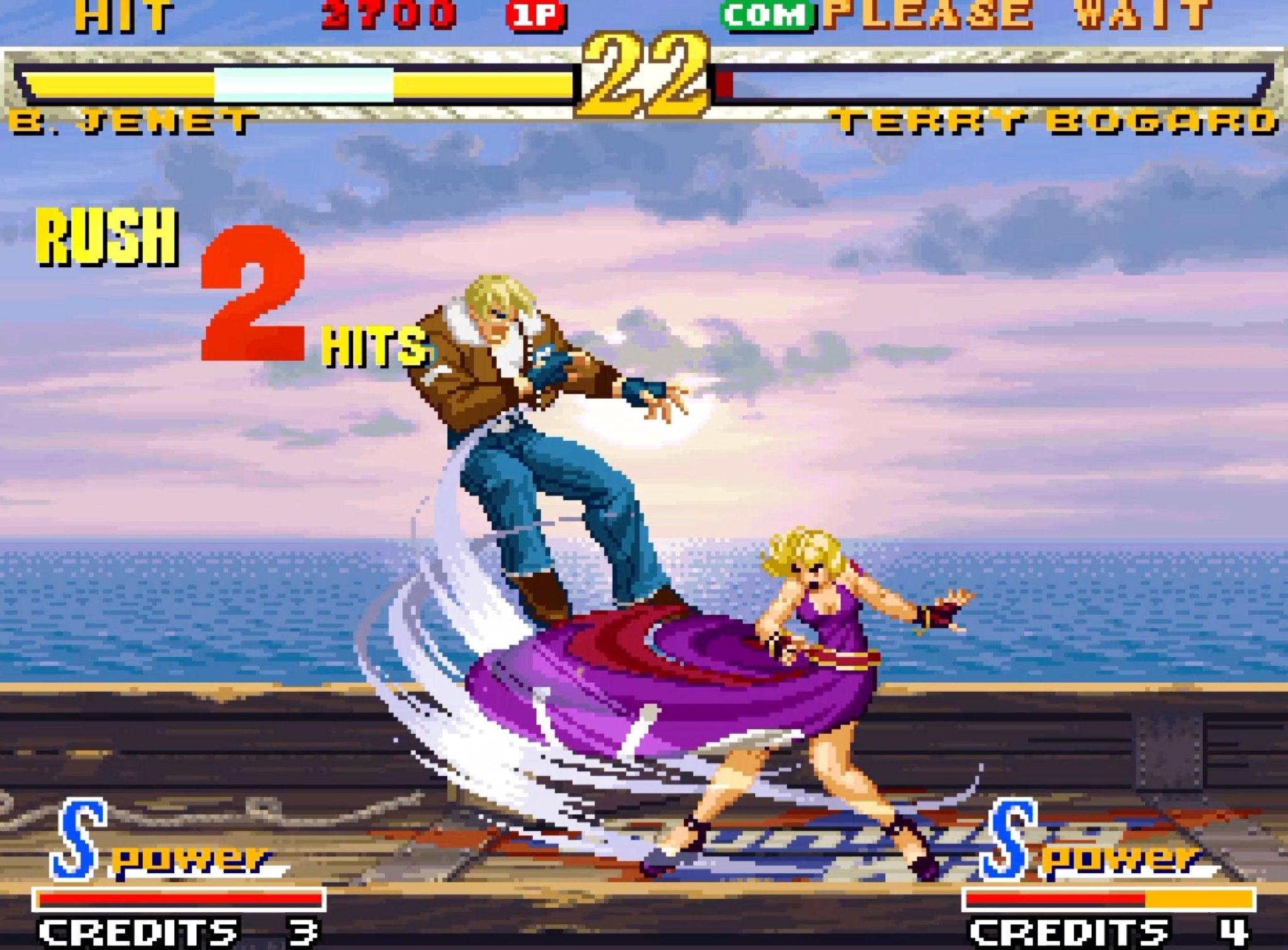 NEO GEO AES + Garou Mark of the Wolves Game Cartridge - Retro Gaming