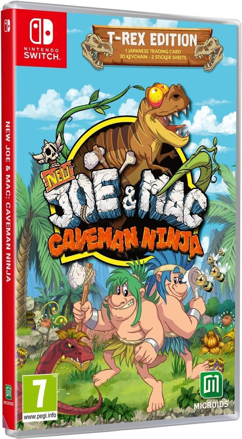 New Joe and Mac : Caveman Ninja - T - Rex Edition Nintendo Switch - Jeux Vidéo Physique - MICROIDS - Shop Just for Games