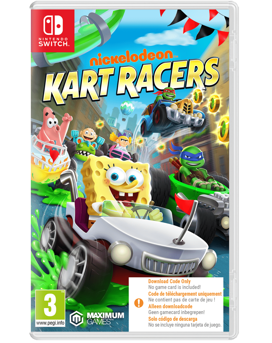Nickelodeon Kart Racers Nintendo SWITCH (Code de téléchargement) - Jeux Vidéo Code de Téléchargement - GAMEMILL - Shop Just for Games