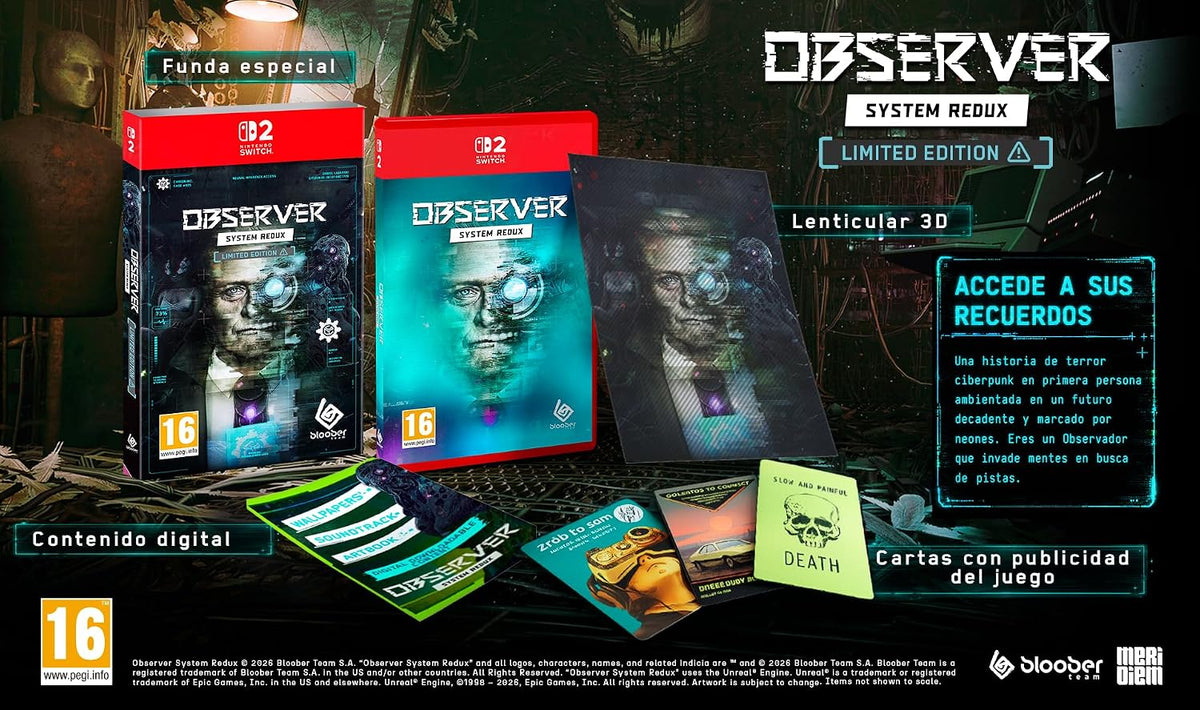Observer System Redux Limited Edition Switch 2 - Jeux Vidéo Physique - MICROIDS - Shop Just for Games