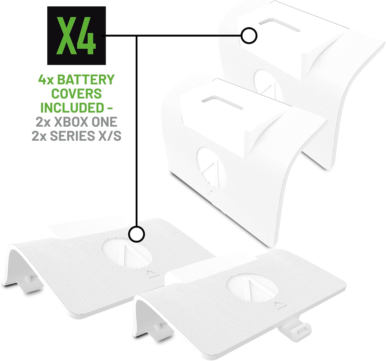 Pack Blocs - Batteries Stealth SX - C8 X Blanc + Charge avec câble tressé Xbox - Câbles et Chargeurs - Stealth - Shop Just for Games