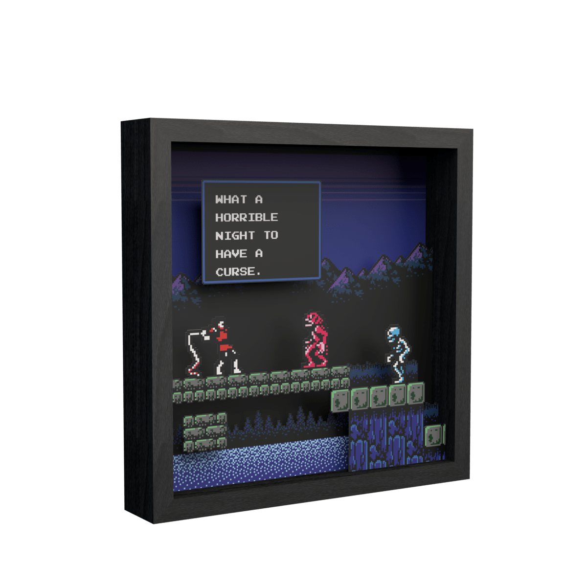 Pixel Frames - Castlevania Horrible Night - 23x23 cm - Pixel Frames - Level Up Labs - Shop Just for Games