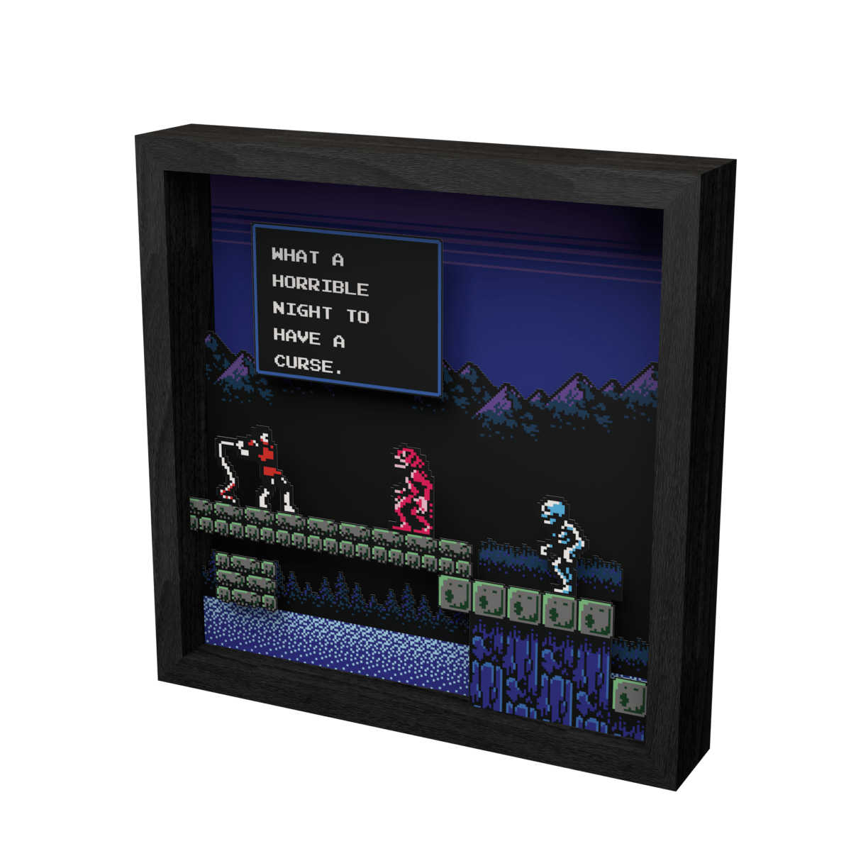 Pixel Frames - Castlevania Horrible Night - 23x23 cm - Pixel Frames - Level Up Labs - Shop Just for Games
