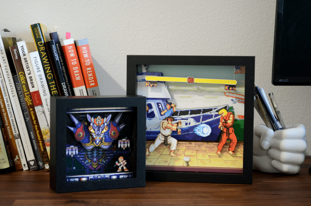 Pixel Frames Street Fighter Boat - Taille L 23x23cm - Pixel Frames - Level Up Labs - Shop Just for Games
