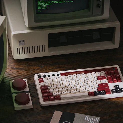 Retro Mechanical Keyboard Fami Edition (Clavier Qwerty 87 touches - DISPOSITION ANSI / ANSI LAYOUT) - Claviers - 8Bitdo - Shop Just for Games