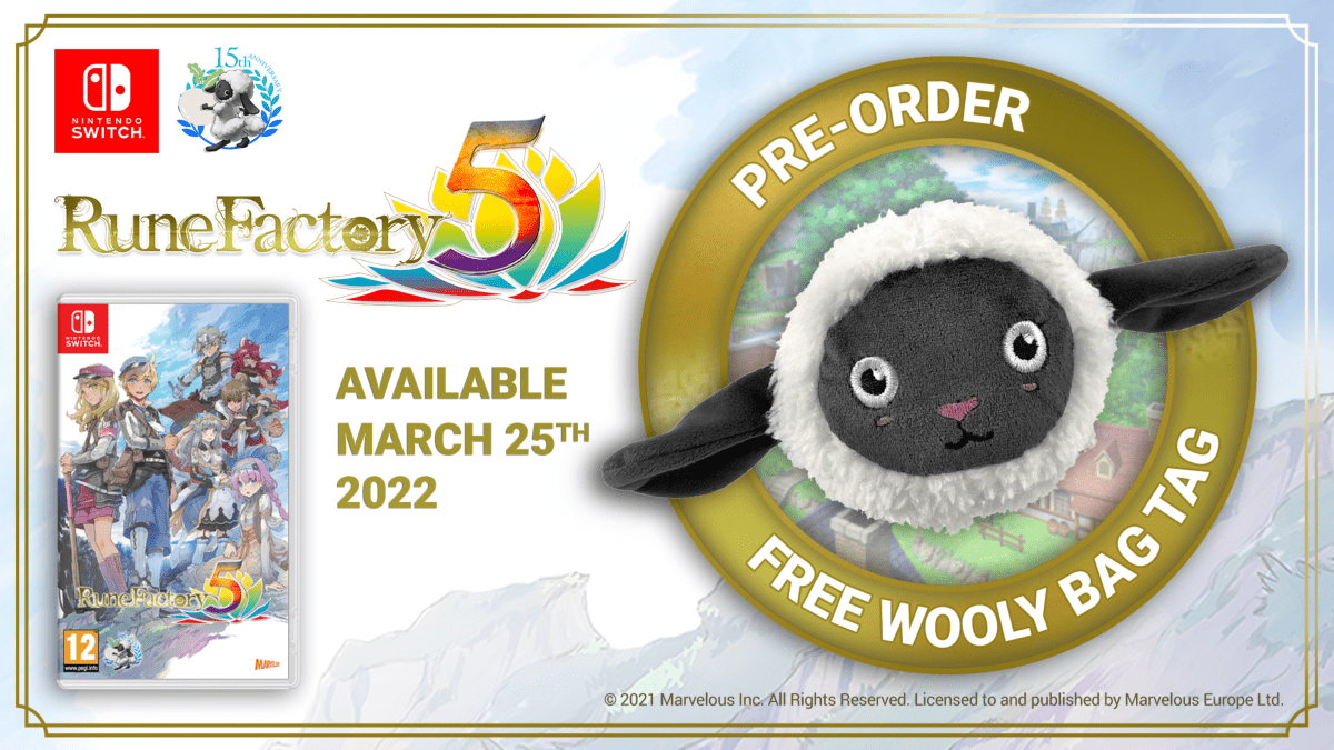 Rune Factory 5 Limited Edition Nintendo SWITCH + Plushie Offerte - Jeux Vidéo Physique - MARVELOUS - Shop Just for Games