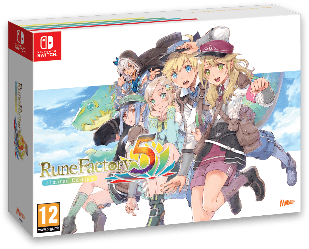 Rune Factory 5 Limited Edition Nintendo SWITCH - Jeux Vidéo Physique - MARVELOUS - Shop Just for Games
