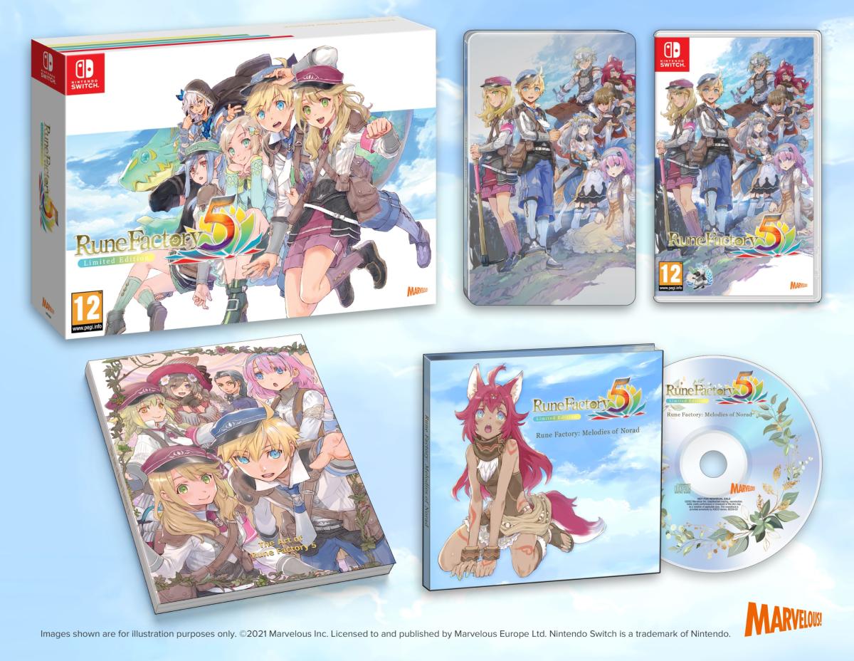 Rune Factory 5 Limited Edition Nintendo SWITCH - Jeux Vidéo Physique - MARVELOUS - Shop Just for Games
