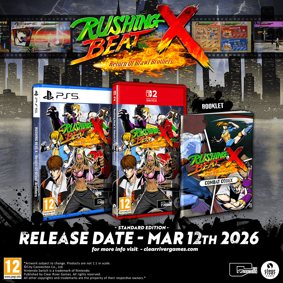 Rushing Beat X: Return of the Brawl Brothers SWITCH 2 - Jeux Vidéo Physique - Clear River Games - Shop Just for Games