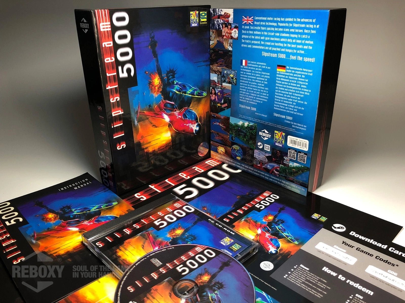 Slipstream 5000 PC Edition Reboxy Classic (CD - Rom +Steam + GOG) - Jeux Vidéo Physique - Funbox - Shop Just for Games