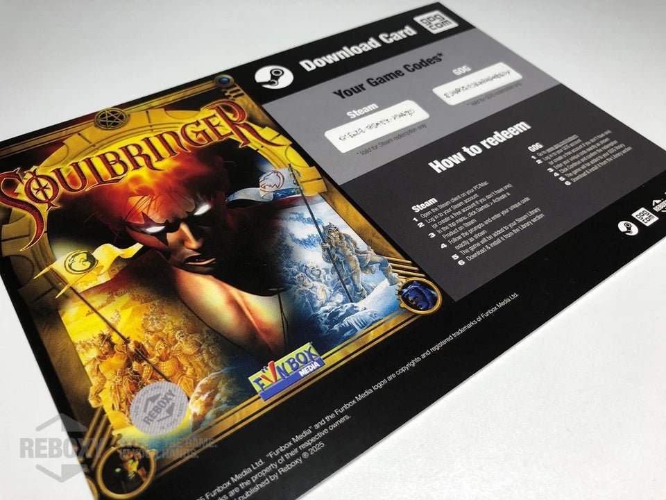 Soulbringer PC Edition Reboxy Classic (CD - Rom +Steam + GOG) - Jeux Vidéo Physique - Funbox - Shop Just for Games