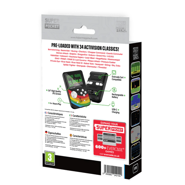 Super Pocket Activision Edition - Console portable - Evercade - Shop Just for Games