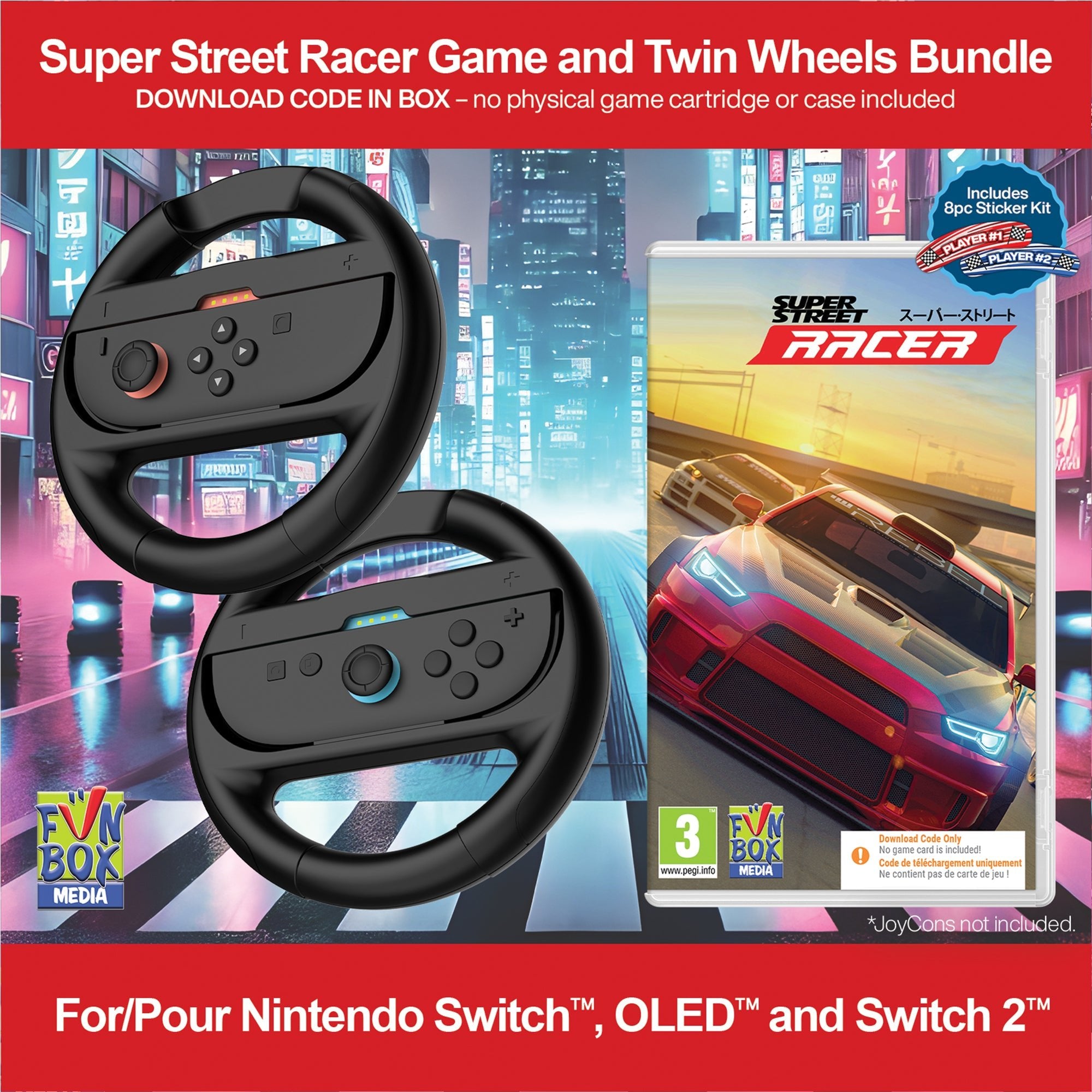 Super Street: Racer Bundle Nintendo Switch - Accessoires - Funbox - Shop Just for Games