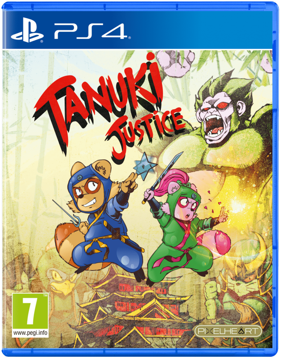 Tanuki Justice PS4 - Jeux Vidéo Physique - PixelHeart - Shop Just for Games