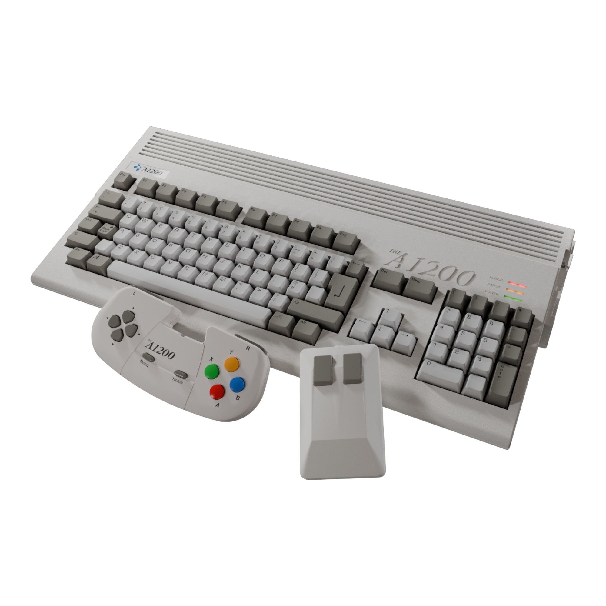 The A 1200 - Amiga 1200 + 25 Games - Full Size Keyboard, Mouse and Gam