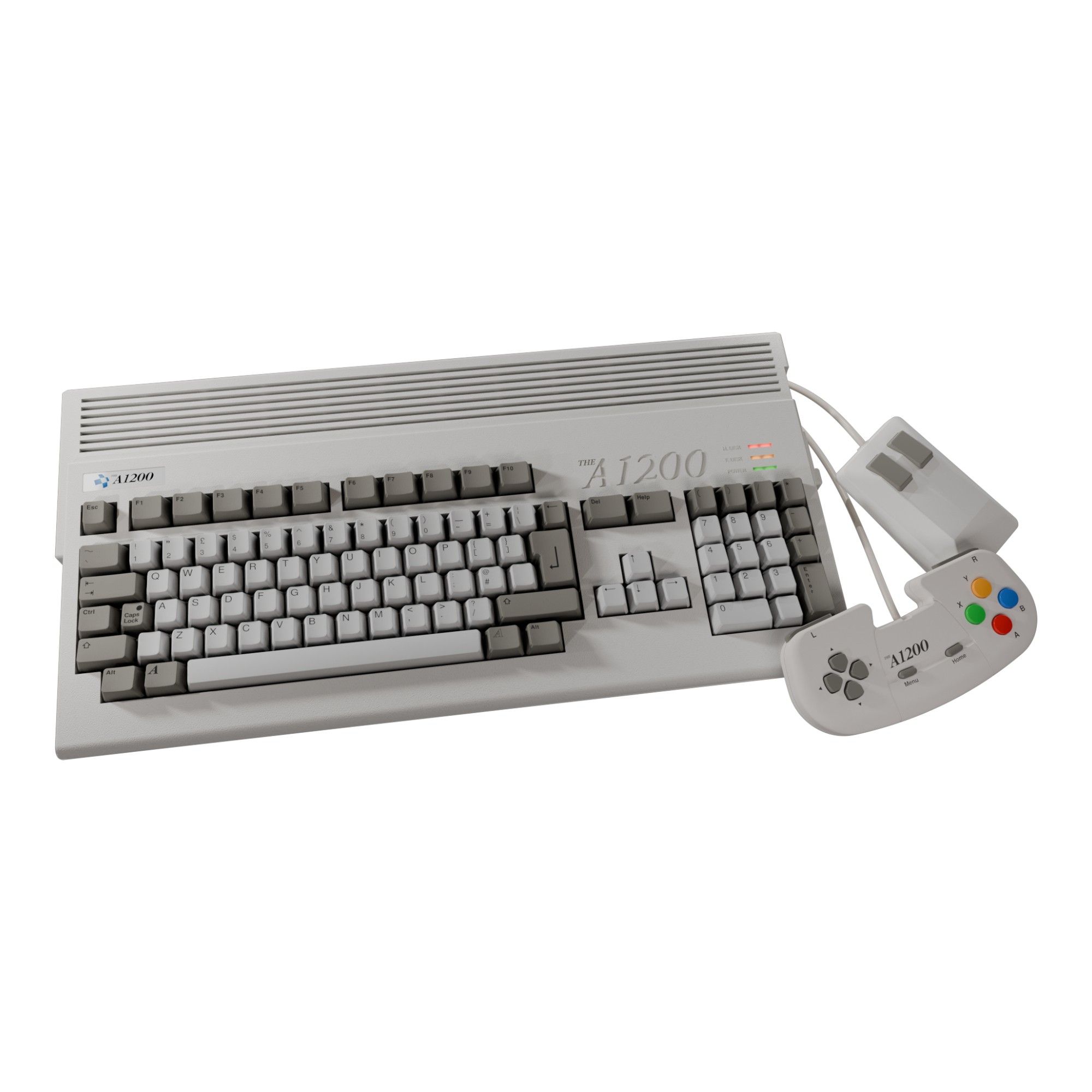 The A 1200 - Amiga 1200 + 25 Games - Full Size Keyboard, Mouse and Gam