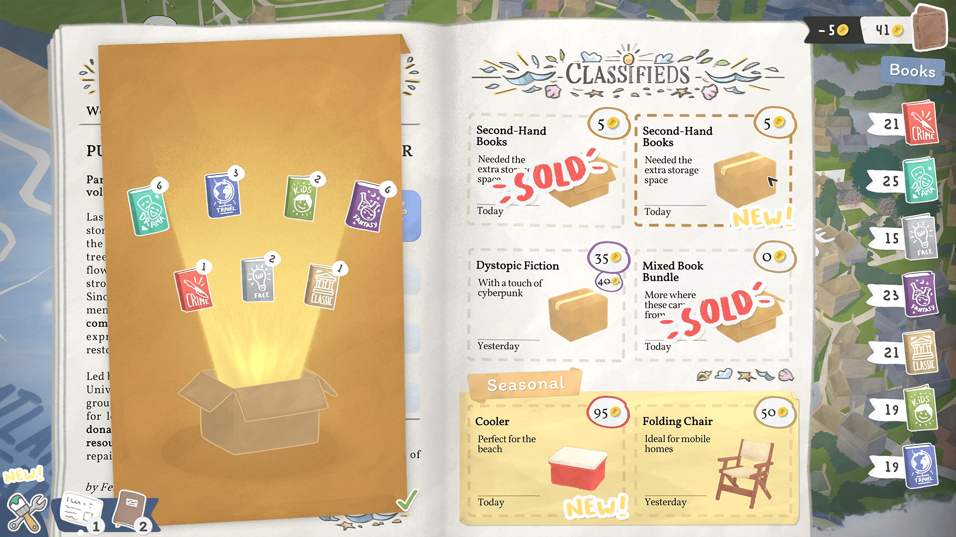 Tiny Bookshop PS5 - Jeux Vidéo Physique - SILVER LINING - Shop Just for Games