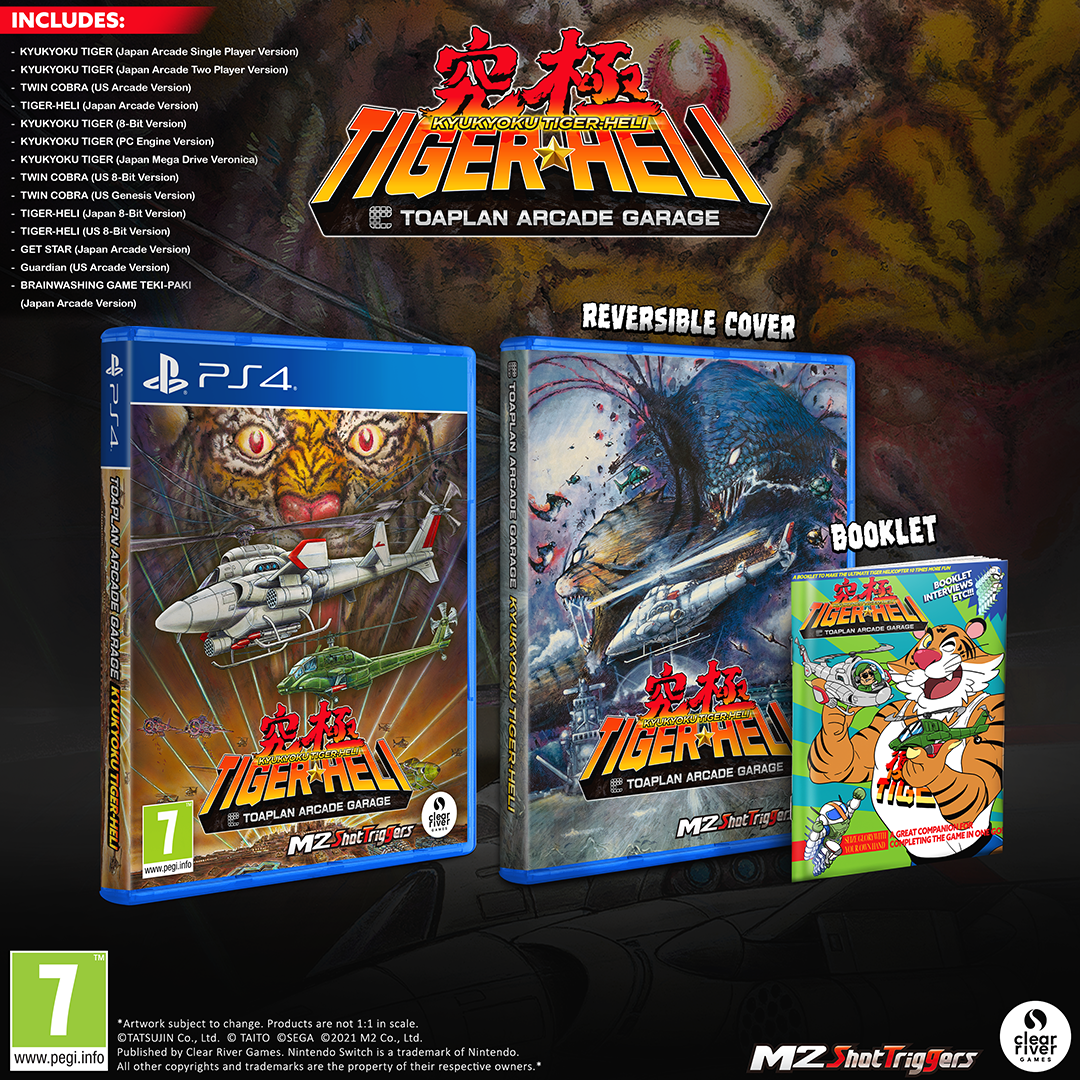 Toaplan Arcade Garage: Kyukyoku Tiger - Heli PS4 - Jeux Vidéo Physique - Clear River Games - Shop Just for Games