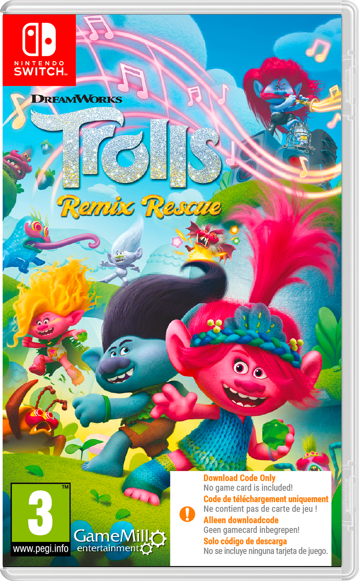 Trolls Remix Rescue Nintendo SWITCH (Code de téléchargement) - Jeux Vidéo Code de Téléchargement - GAMEMILL - Shop Just for Games